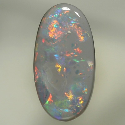SOLID SEMI BLACK OPAL Sparkling bright red and orange with green and blue in between